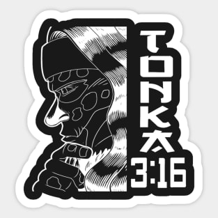 Tonka 3:16 Sticker